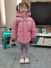 哈罗小黄鸭HAL.DUCK儿童羽绒服2026新款男童女童0-18岁学生防水防油防污保暖面包衣服 粉色 120 cm 建议身高115-125cm左右宝宝 实拍图