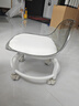 亚克力小凳子静音带万向轮儿童学步凳网红小椅子滑轮矮凳美缝地凳 颜色随机【活动款】 实拍图
