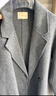 茵曼2025冬季女装新款100%绵羊毛双面呢外套女美拉德翻驳洋气长款大衣 深花灰 L 168-172cm/121-130斤 实拍图