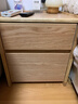 京东京造实木床头柜 天然橡胶木|大容量2抽 卧室收纳柜储物柜 CB02 实拍图