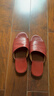 范米尼真皮拖鞋春夏居家用室内头层牛皮凉拖鞋男士女式防滑家居拖鞋客人 515【枣红】显瘦版 【26】适合37-38码(内长24厘米) 实拍图