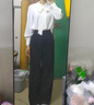浪莎黑色西装裤女2025秋冬新款通勤正装直筒裤加厚垂感阔腿休闲裤子 黑色 -轻薄常规款【推荐158cm以上】 L 【推荐101-110斤】 实拍图