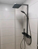 箭牌智能恒温花洒套装数显增压喷头钢琴按键玻璃大置物面淋浴花洒全套 K600恒温数显琴键枪灰34153MZHGG 实拍图