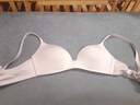 金三塔商场同款真丝文胸内衣女无钢圈聚拢无痕薄款透气性感真丝文胸胸罩 优雅灰9309 75A 实拍图