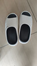 稻草人运动拖鞋男士气垫减震四季居家户外穿沙滩防滑踩屎感凉拖 白42-43 实拍图