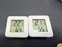 温湿度计婴儿房室内家用车内电子温湿度计迷你便携高精度传感器可壁挂 智能温湿度计-白色小巧*1 实拍图