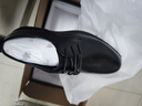 HLA海澜之家男鞋新夏尖头正装商务皮鞋耐磨结婚新郎鞋HAAPXM1DAO046 黑色AB 40 实拍图