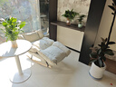 代斯克枫叶摇椅麂皮三折叠法式中古单人位客厅功能沙发轻奢摇摇椅躺椅 米白色三折叠摇椅【亲肤麂皮绒】 冬夏两用可拆洗 实拍图