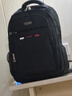 袋鼠双肩包男士背包大容量行李旅游包学生书包女初中商务笔记本电脑包 黑色配红标 实拍图