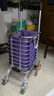 庄子然小推车手拉车爬楼家庭平板车折叠可坐购物车手推车老年买菜小拉车 双把八轮【爬楼+两用+可刹车】紫 实拍图