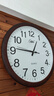 康巴丝（Compas）挂钟 客厅钟表挂墙 现代石英时钟挂表3128 木纹色 38cm 实拍图