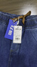 回力牛仔裤男冬季加绒保暖美式直筒裤子男宽松阔腿休闲长裤 实拍图
