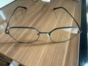 依视路（ESSILOR） 钻晶系列高清耐磨防蓝光近视超薄镜片专业配度数眼镜架男女镜框 金属-全框-2062GY-透明灰 镜框+依视路A4防蓝光1.60现片 实拍图