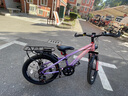 凤凰山地自行车男女变速山地车碟刹青少年儿童自行车学生单车 星际 粉紫【变速】后座+LED灯+辐条轮 20寸【适合125-160cm】 实拍图