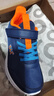 361°儿童运动鞋男童跑鞋秋冬密网轻便魔术贴女童皮革加绒保暖运动鞋 【四季密网】墨蓝/海中蓝色 35 实拍图