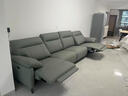 左右头层牛皮零靠墙电动功能沙发6013青云灰 3.48m 四双电动 实拍图