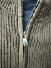 优衣库合作款男装女装圆领针织开衫长袖毛衣毛衫外套479731 38 深褐色 XL /180/108B 实拍图