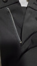 罗蒙（ROMON）休闲裤男四季潮流西裤中青年宽松通勤商务弹力百搭裤子 黑32 实拍图