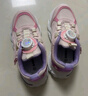 巴布豆（BOBDOG）女童鞋软底儿童运动鞋春秋款老爹鞋 102533148 樱花粉/丁香紫31 实拍图