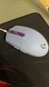 罗技（G）G102 有线游戏鼠标 淡紫色 RGB灯效 轻量化设计 吃鸡鼠标 赛博朋克 200-8000DPI 实拍图