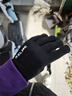 卡尔美（KELME）骑行手套男毛线手套冬季保暖手套防寒触屏手套跑步运动训练 黑色  实拍图