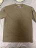 优衣库男女装大师T AIRism宽松圆领T恤五分袖短袖475355 465185 475355/57深橄榄色 L 实拍图