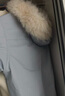 F426【赵露思同款】新国标90绒加厚大毛领工装派克连帽羽绒服 白灰色 M 实拍图