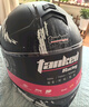 坦克摩托车头盔T270揭面盔3C认证双镜片四季防雾安全帽亚黑魔界2XL 实拍图