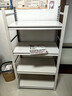 唐辑  书架书柜 学生家用落地置物架铁艺图书架子白色四层60*35*118 实拍图