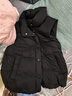 坦博尔羽绒服马甲女立领宽松外搭短款羽绒背心外套TD236006 黑色 160 实拍图