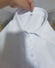 佐马仕（ZUOMASHI） 长袖衬衫女商务休闲职业装正装衬衣修身工装OL酒店通勤工作服 N2655纯白色方领 L/37（100斤-110斤） 实拍图