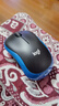 罗技（Logitech）M185鼠标 无线鼠标 办公鼠标 对称鼠标 黑色蓝边 带无线2.4G接收器 实拍图