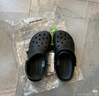 CROCS卡骆驰洞洞鞋贝雅男鞋女鞋轻便耐磨一脚蹬拖鞋休闲鞋|10126 黑色-001 40 (250mm) 实拍图