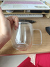 Glasslock茶杯双层玻璃杯家用水杯咖啡杯耐高温泡茶杯办公室高硼硅450ml 实拍图