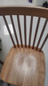 维莎实木餐椅现代简约温莎椅家用书桌休闲椅靠背椅北欧卧室化妆椅 原木色餐椅(450*500*860mm) 实拍图
