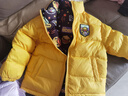 B.Duck小黄鸭童装儿童羽绒服冬季新款男童保暖正反两面穿外套 黄色 110 cm 实拍图