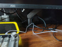 AOC 显示器支架臂 电脑增高架 桌面旋转升降机械臂 电脑桌支架 机械弹簧显示屏支架 AM402G（银翼灰） 实拍图