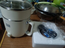利仁（Liven）电煮锅电热锅304不锈钢0涂层内胆宿舍小电锅电蒸锅学生一体泡面锅多功能小火锅2升带蒸屉DHG-B205 实拍图