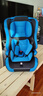 天才宝贝儿童安全座椅汽车用9个月-12岁婴儿宝宝车载简易便携式可折叠收纳 海洋蓝 实拍图