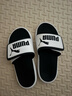 彪马（PUMA）黑白透气魔术贴拖鞋男女家居外穿休闲凉鞋ROYALCAT372280 白-黑色-02 37 实拍图