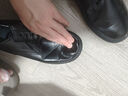 阿猫顿 厨师鞋男防滑防水厨房男士小黑鞋工作上班皮鞋男百搭风小皮鞋男 黑色基础款 42 实拍图
