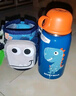 杯具熊（BEDDYBEAR）四叶草儿童保温杯四盖三用吸管水杯316不锈钢学生杯子630ML恐龙 实拍图