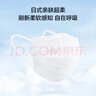 京东京造 一次性医用口罩100片独立包装【超柔系】防尘防晒面罩白色 实拍图