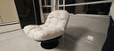 欧木希沙发椅懒人阳台旋转蛋壳客厅摇摇躺椅轻奢单人家用休闲休闲椅沙发 黑色拼白色 送货上楼 实拍图