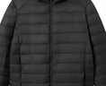 京东京造【air+零压羽绒】轻薄羽绒服男外套冬连帽90鸭绒 曜石黑XXXL 实拍图