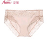爱慕（Aimer）【商场同款】女士美棉KIKI棉质底裆蕾丝低腰三角裤 肤色 1条 L (170) 实拍图