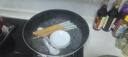 三禾微纳无涂层不粘炒锅不锈钢炒菜锅无油烟含钛锅具32cm雾月白配钢铲 实拍图
