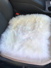 车优友澳洲纯羊毛汽车坐垫羊毛垫冬季保暖毛绒座垫单片后排座椅冬天棉垫 白色-前座1个 本款适合99%车型-下单备注 实拍图
