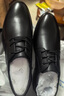 海澜之家HLA皮鞋男士商务休闲秋冬德比正装鞋子男H135/H171 黑色40 实拍图