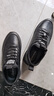 稻草人秋冬新款男鞋休闲鞋皮鞋男士跑步运动鞋轻质舒适 501 刺绣黑色 40 实拍图